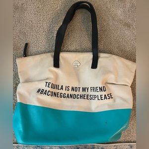 Kate Spade Graphic Canvas Tote